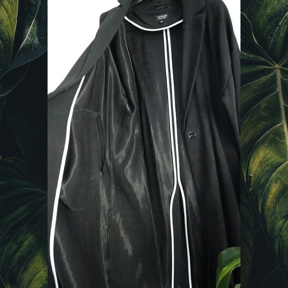 TOPSHOP Pleated Duster Coat - Picture 5 of 9